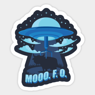 MOOO. F. O. Sticker